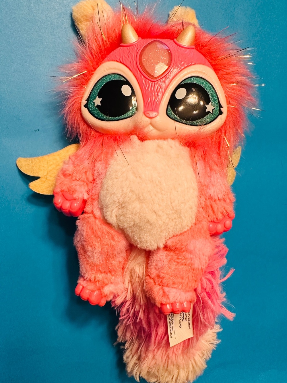 Magic Mixies Interactive Pink Fantasy Plush Lights & Music Fairy Pixie Fae 8”